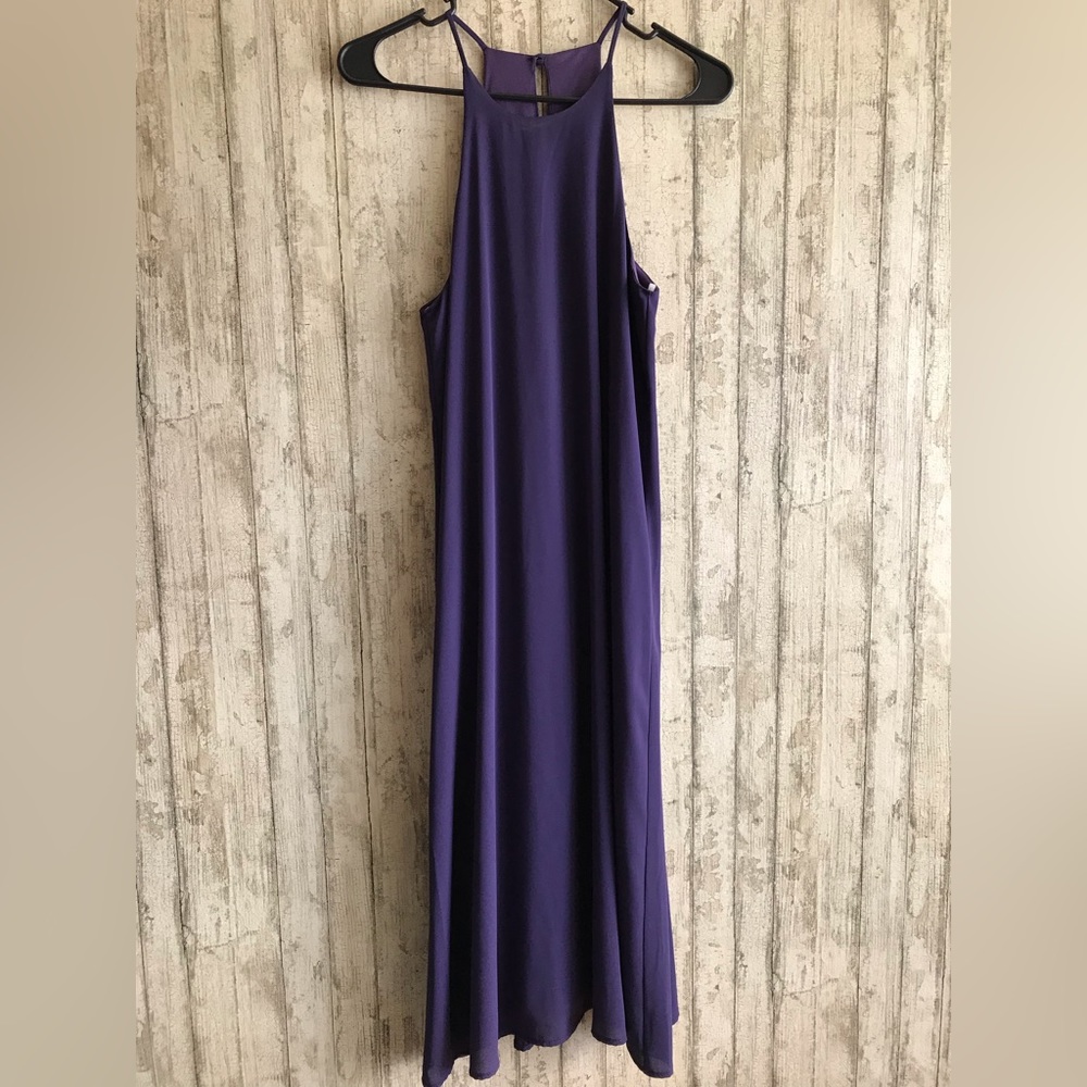 Purple A-line Dress